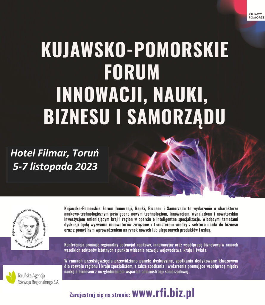 Kujawsko-Pomorskie Forum Innowacji, Nauki, Biznesu i Samorządu – FINBiS 2023