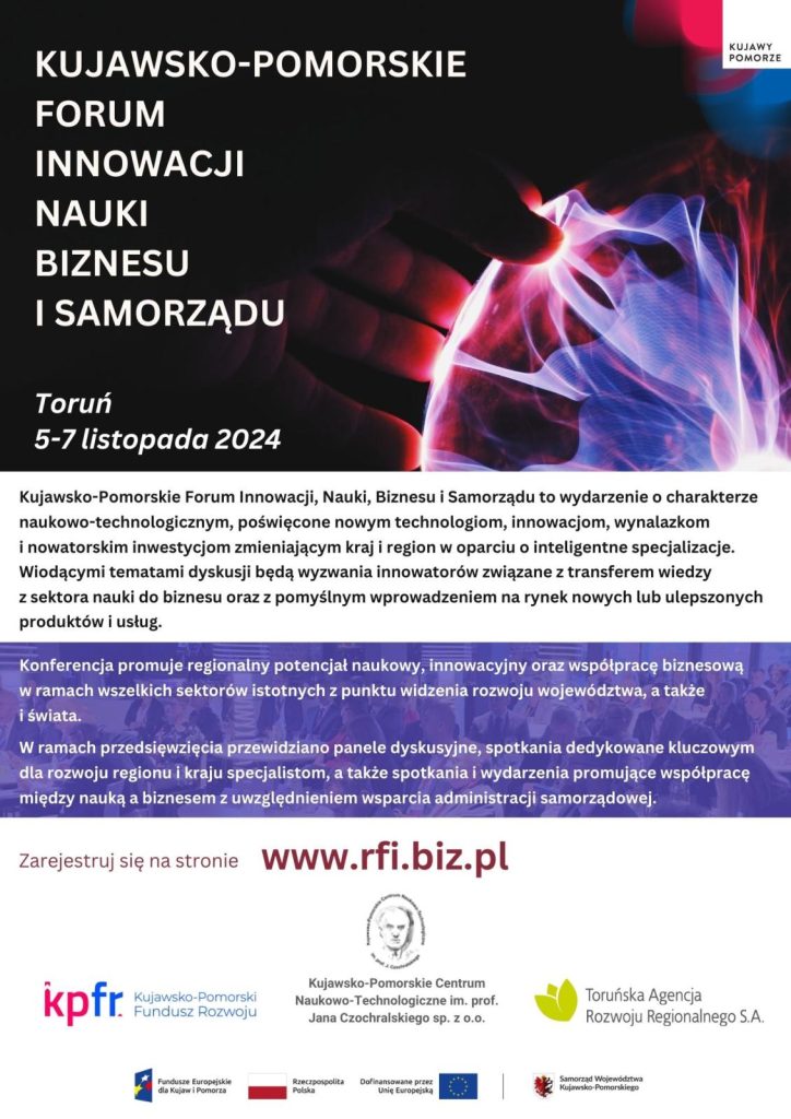 Kujawsko-Pomorskie Forum Innowacji, Nauki, Biznesu i Samorządu – FINBiS 2024 już wkrótce!